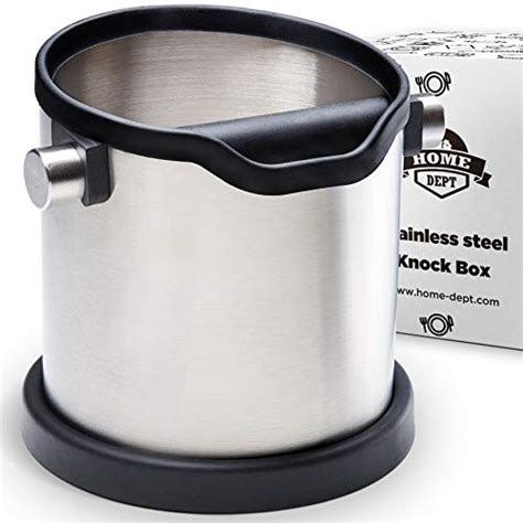 stainless steel coffee knock box|coffee knock box with lid.